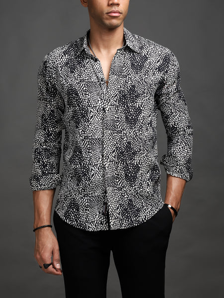 Black Snake Print Shirt (Limited Edition)