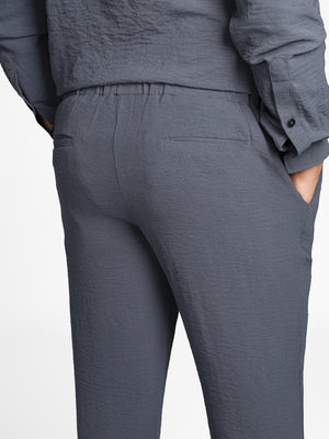 Grey Crease Effect All-Day Comfort Pants