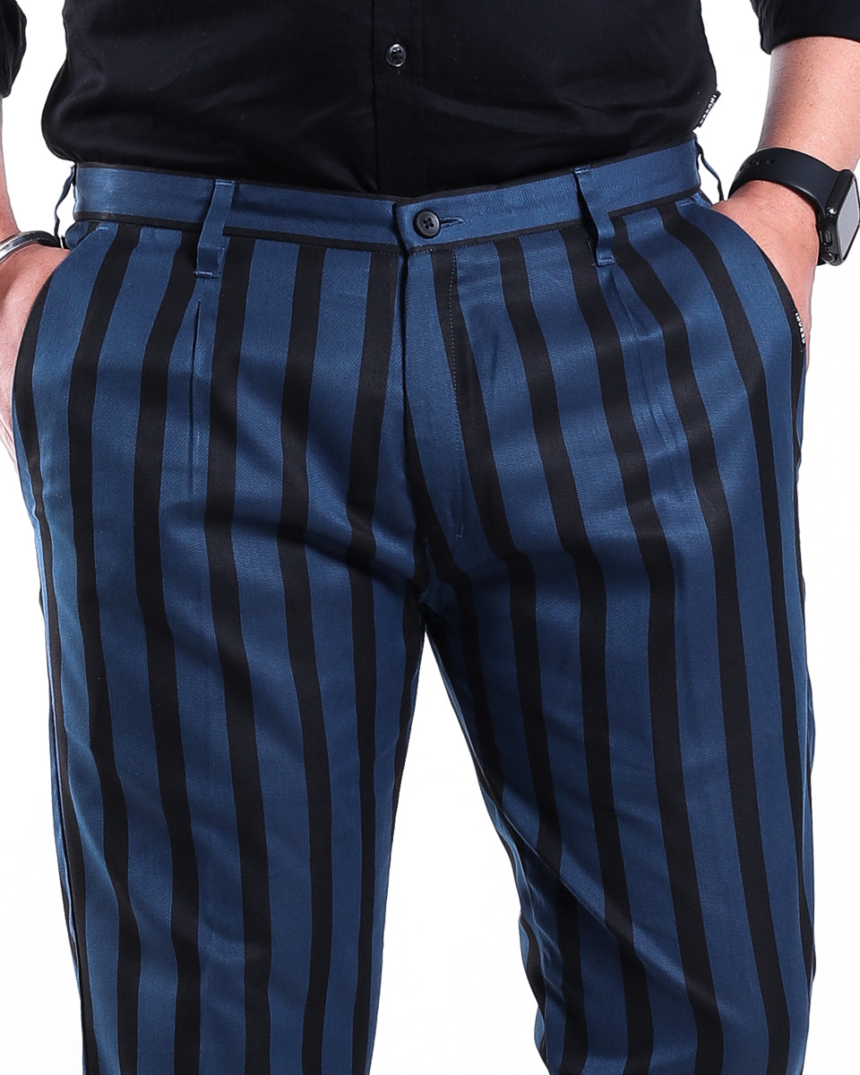 Black Stripe Trousers  Selling Fast at Pantaloonscom